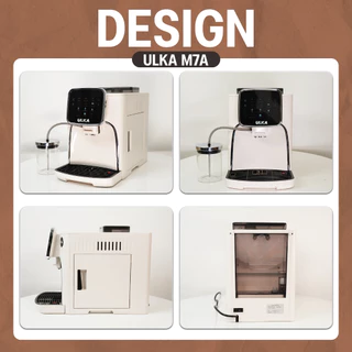 (ขายดี) เครื่องชงกาแฟ ULKA M7A สตรีมนมอัตโนมัติ หน้าจอสัมผัส 11 เมนู ชงได้ 100+ แก้ว/วัน บดเมล็ดในตัว ปลั๊กไฟ มี มอก