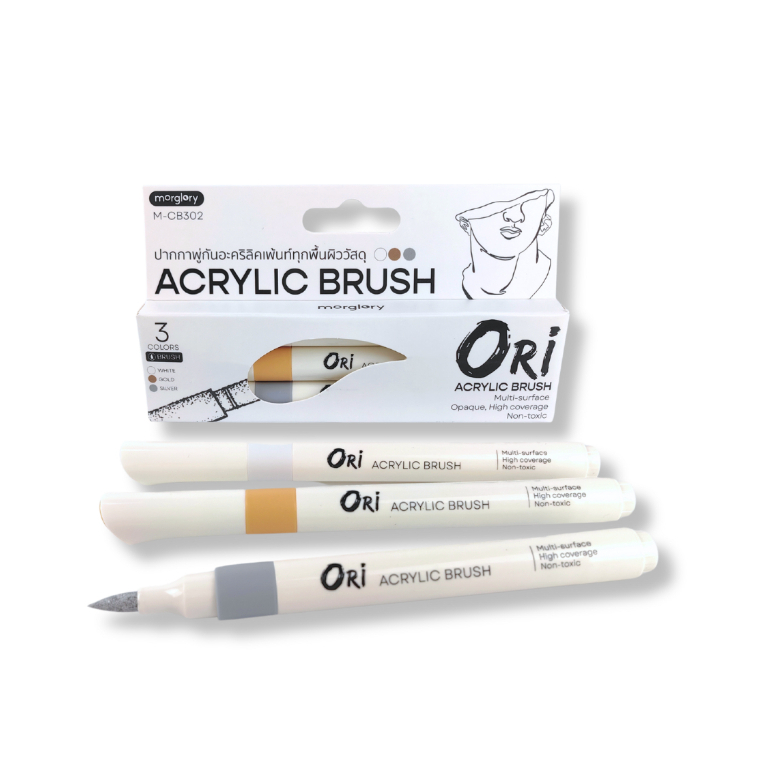 ORI Acrylic Brush ปากกาพู่กัน อะคริลิค 3 สี