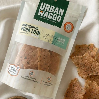 หมูอบสาหร่าย Nori Seaweed Pork Loin ไม่ปรุงรส ธรรมชาติ100% ขนมสุนัข ขนมแมว Urban Waggo