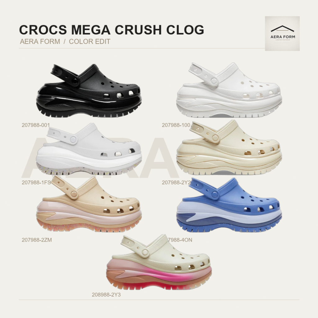 ของแท้ 100%Crocs Mega Crush Clogรองเท้าแตะลำลอง พื้นหนานุ่ม ใส่ได้ทั้งผู้ชายและผู้หญิง✨