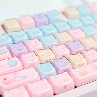 [โค้ดคุ้มลด 20%] DEKAY MYMEOW Collection JELLY Keycap คีย์แคปภาษาไทย CAT KEYCAP BIGPENGUIN BIG PENGUIN