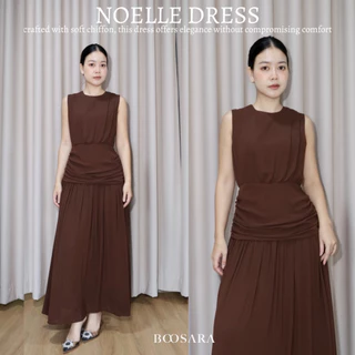 BOOSARA : Noelle Dress (โนแอล) ชุดเดรสยาวมีซับในทั้งตัวใส่ออกงานได้- BSR C.
