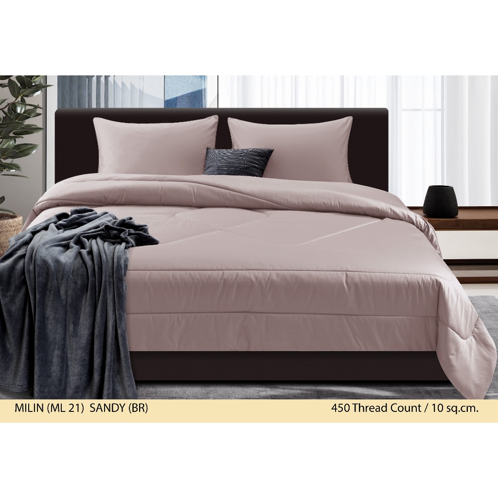 STEVENS ชุดเครื่องนอน รุ่น PURE COTTON ดีไซน์ MILIN  SANDY