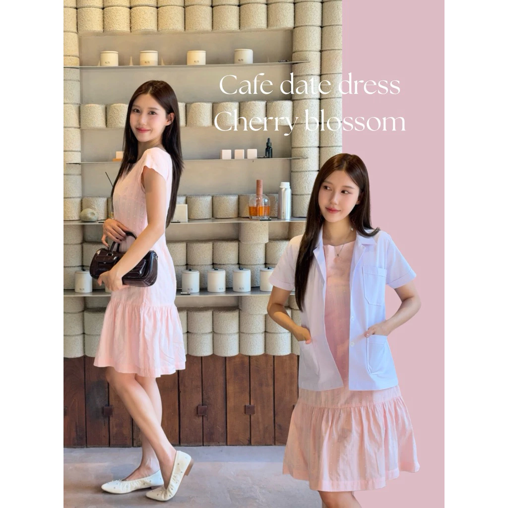 mini CAFE date dress by med.dailydress 💛 เดรสไปคาเฟ่ ไปทำงาน มีแขน สุภาพ