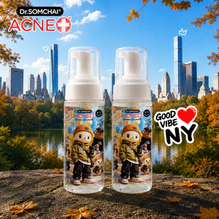 แพ็คคู่1+1 Good Vibes NY Limited edition Dr.Somchai Foaming Cleanser 150 ml. โฟมล้างหน้า สูตร Salicylic