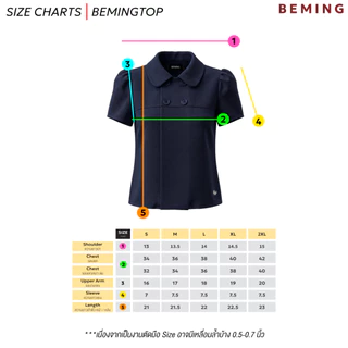 Bemingtop1267(S–2XL) - Komy Top – เสื้อคอปกแขนสั้นดีไซน์เรียบแมตช์ง่ายใส่ได้ทุกโอกาส