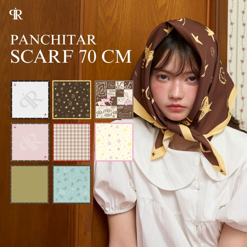 Panchitar Scarf 70 cm - ผ้าพันคอ ผ้าโพกหัว ผ้าอเนกประสงค์