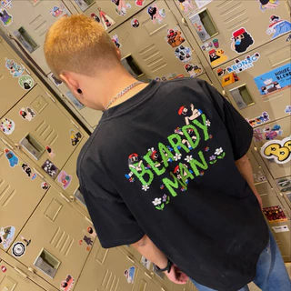 BEARDYMAN SNEAKY GARDEN T-SHIRT BLACK