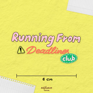 สติ้กเกอร์ Running from Deadlines Club Sticker Set