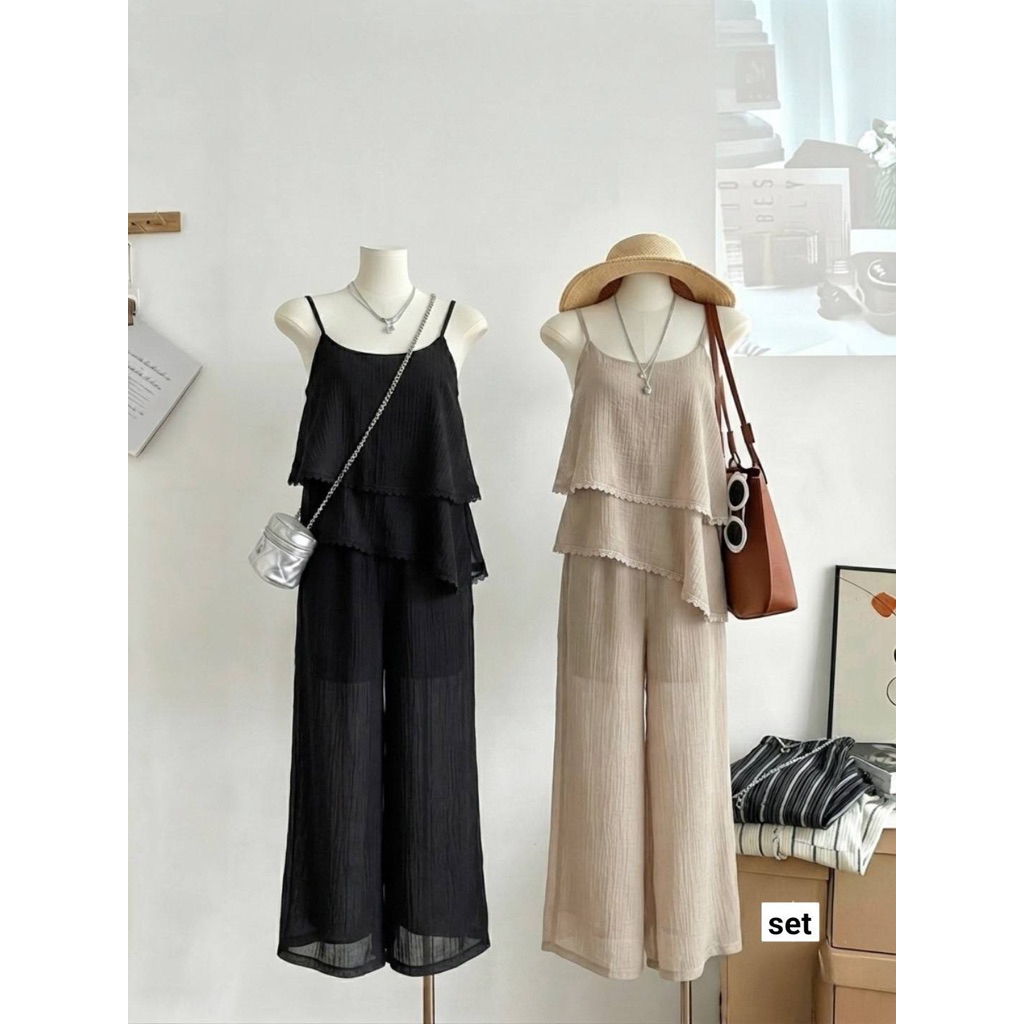 LILY เซ็ต 2 ชิ้น[เสื้อ+กางเกง] ชุดน่ารักๆ สวยตรงปก ผ้าเนื้อดีใส่สบาย แพทเทิ่ลน่ารักๆ ชุดเซ็ต
