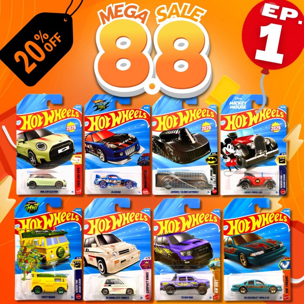 รถเหล็กฮอทวีล Ep.1 | Hotwheels Basic Car ลิขสิทธิ์แท้ 100% อัพเดทใหม่ล่าสุด สเกล 1:64