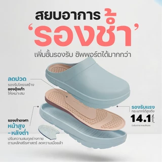 รองเท้าดูแลสุขภาพMago รุ่น KUMO สวมใส่ได้ทั้งหญิงและชาย น้ำหนักเบากันน้ำ กันลื่น