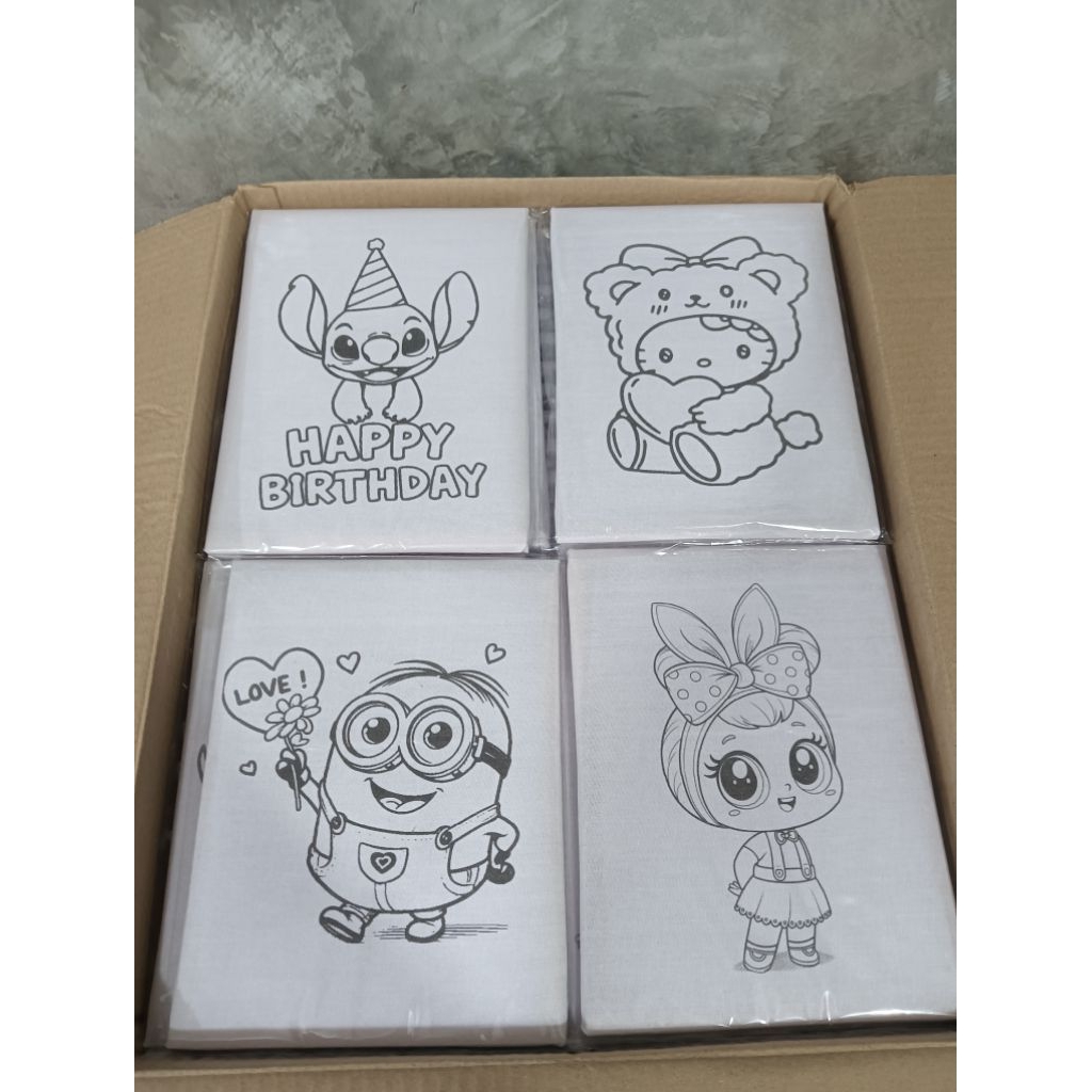 เฟรมผ้าระบายสี แพ็คกล่อง 100 ชิ้น(เฉพาะเฟรมผ้า)