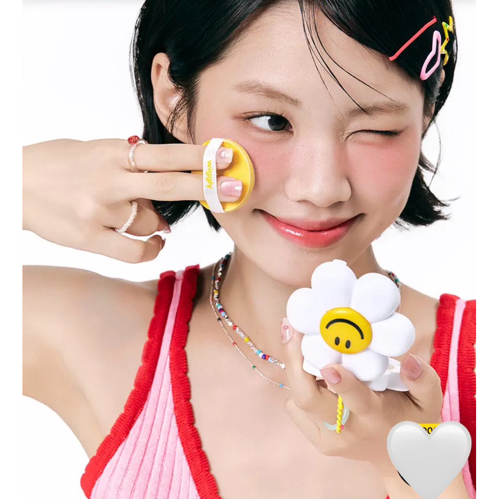 🌼Wiggle Wiggle❤️Wiggly Wiggly Oil Blotting Paper&Case Set Portable Oil Control Keyringกระดาษซับมันแบ