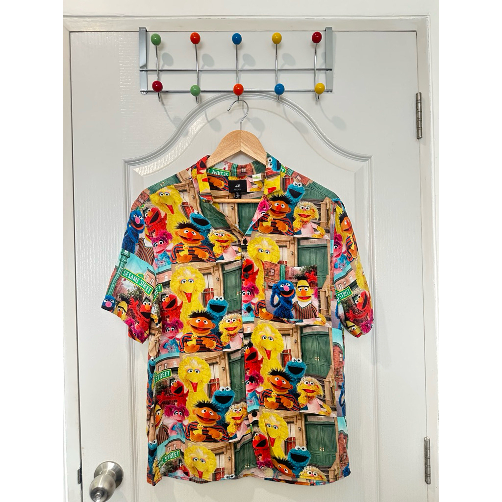 เสื้อเชิ้ตลายการ์ตูน sesame street