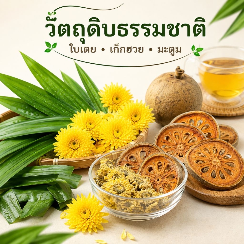 ชาใบเตย เก็กฮวย มะตูม40 ซอง หอมละมุน ไม่มีคาเฟอีน ไม่มีน้ำตาล ชงง่าย ดื่มได้ทั้งร้อนและเย็น ธรรมชาติ 100% รูปที่ 2