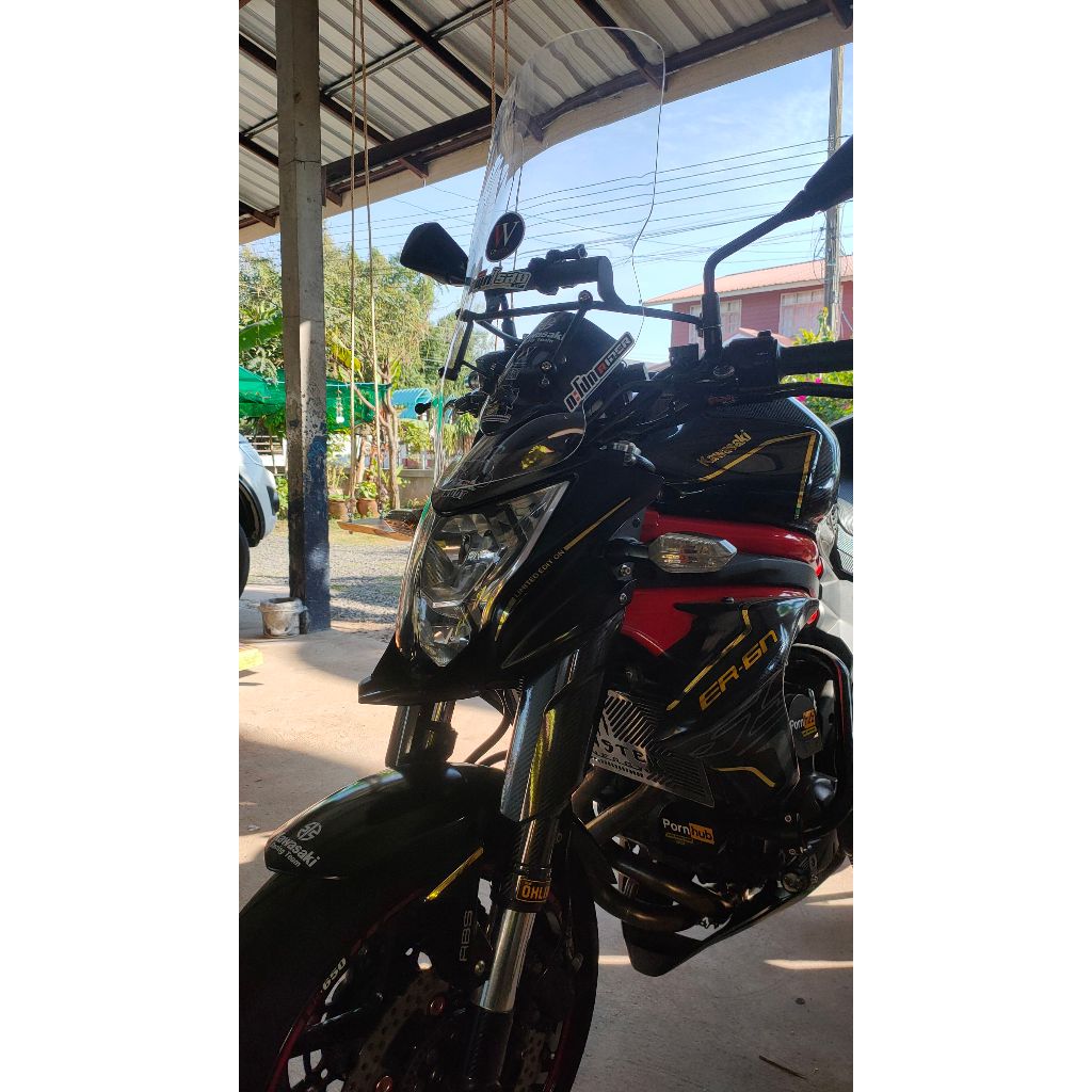 สติ๊กเกอร์ติดแฟริ่งหน้า ER6n
