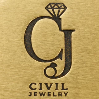 ต่างหู ห่วง ใบโคลเวอร์ ดอก1.5ซม. CIVIL JEWELRY (พร้อมส่งในไทย)