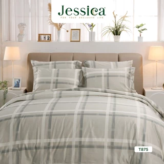 Jessica Tencel T875 ชุดเครื่องนอน ผ้าปูที่นอน ผ้าห่มนวม เจสสิก้า พิมพ์ลวดลายโดดเด่น ให้สัมผัสที่นุ่มลื่นดุจแพรไหม