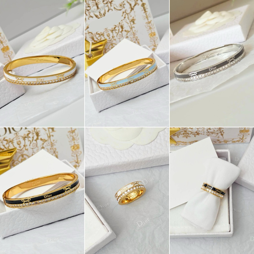 กำไลข้อมือทองโบว์ 🩵🎀🤍GOLD RIBBON BANGLE