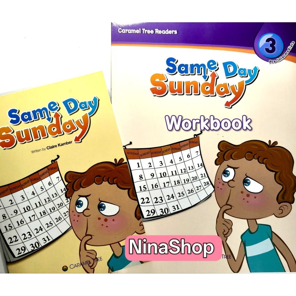 หนังสืออ่านภาษาอังกฤษพร้อมแบบฝึกหัดสำหรับเด็ก level 3 เรื่อง Same Sunday Story+Workbook