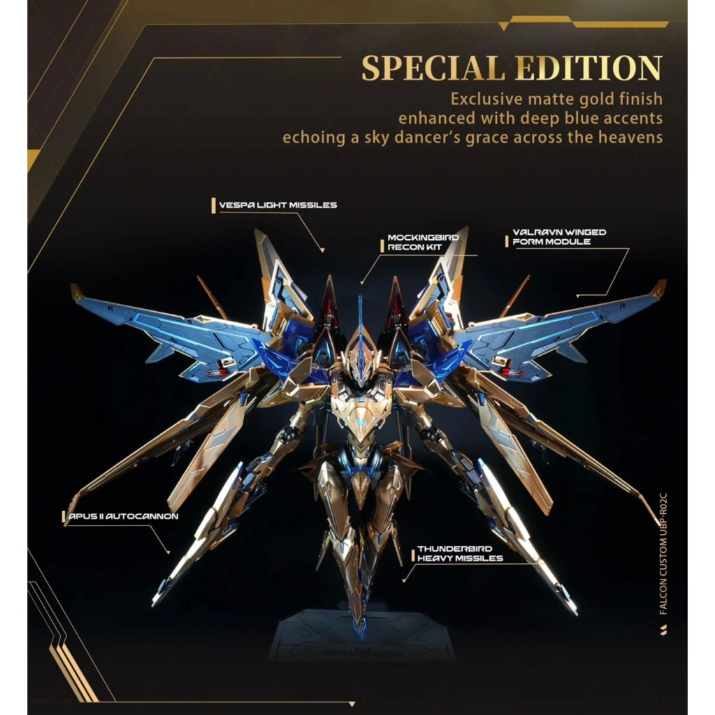 Mecha BREAK Collectors Edition Golden Falcon LIMITED (ไม่มี key game) มือ2 สภาพใหม่ แท้ (พร้อมส่ง)