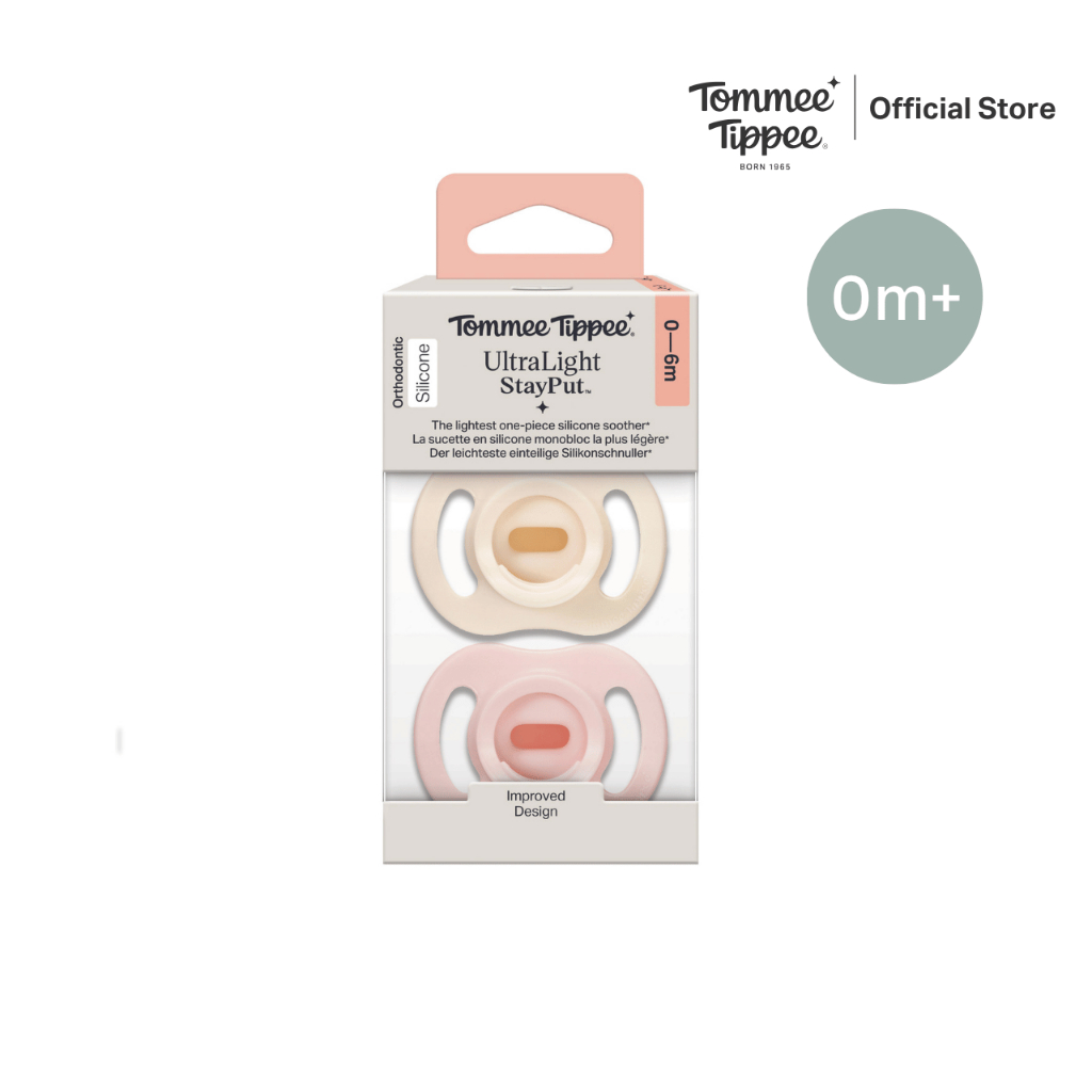 Tommee Tippee Ultralight Soother 0-6 Months, Girl, Twin Pack (New) image 5