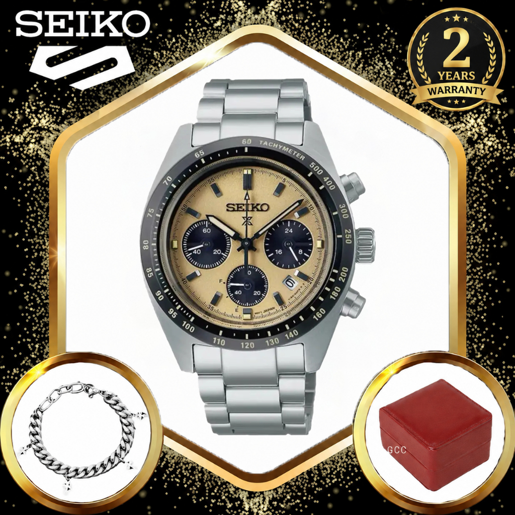 นาฬิกาผู้ชาย Seiko Prospex SSC915P1 ทำจากสแตนเลสสตีล พร้อมกลไกควอตซ์สำหรับผู้ชาย