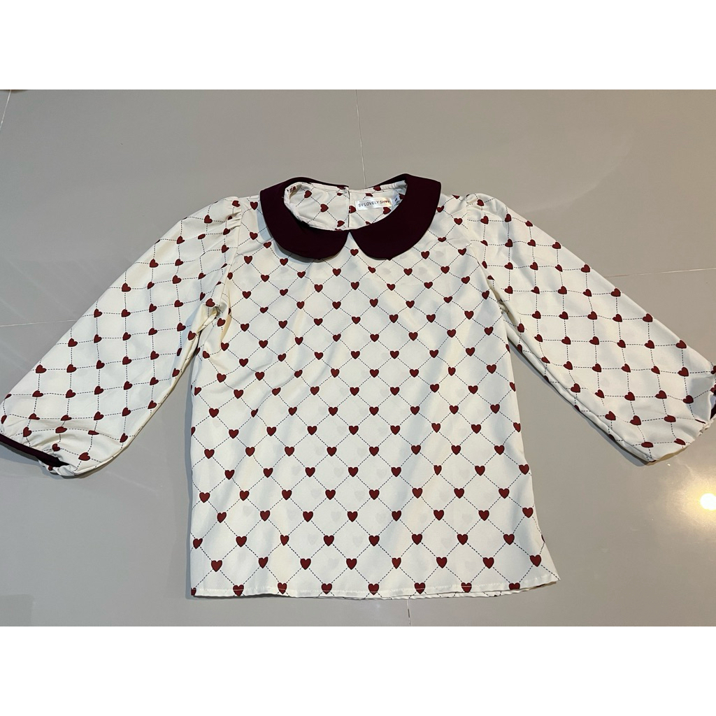 เสื้อเชิ้ตชีฟอง งานป้าย sv lovely shop ใหม่มาก
