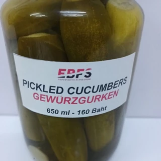 EBFS Pickled Cucumbers 1x 680 ml Jar / Gewürzgurken 1x 680 ml / homemade/แตงดองรสเปรี้ยวเค็ม 1x 680 มลิตร์ ชวดโหลแก้ว