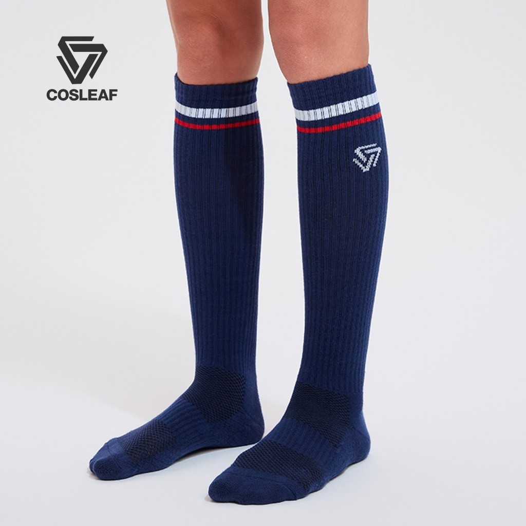 Cosleaf Socks ถุงเท้าข้อยาว ถุงเท้าวิ่ง ถุงเท้ากอล์ฟ ระบายอากาศได้ดีแห้งไวยืดหยุ่น ใส่ได้ทุกกิจกรรม กีฬาSport