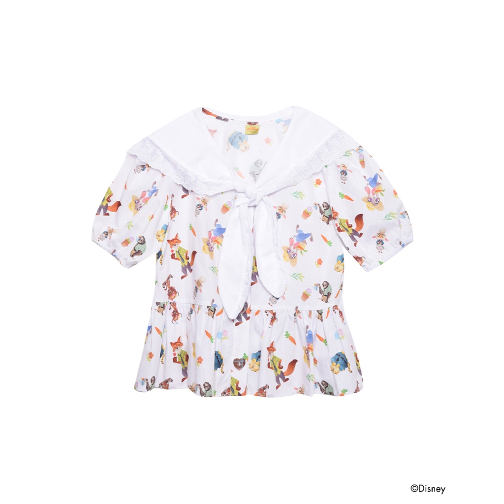 Kloset and Etcetera Zootopia Top (Zoo-01) เสื้อเบลาส์พิมพ์ลายคาแรกเตอร์