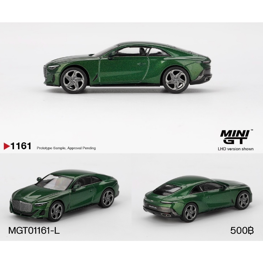MGT01161-L-MINI GT 1/64 BENTLEY BATUR SCARAB GREEN LHD DIECAST SCALE MODEL CAR