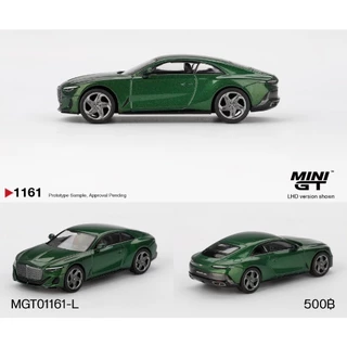 MGT01161-L-MINI GT 1/64 BENTLEY BATUR SCARAB GREEN LHD DIECAST SCALE MODEL CAR