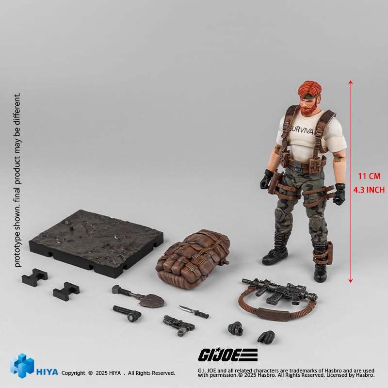 Hiya toys 1/18 : G.I.Joe Stuart Outback Selkirk EMG0370