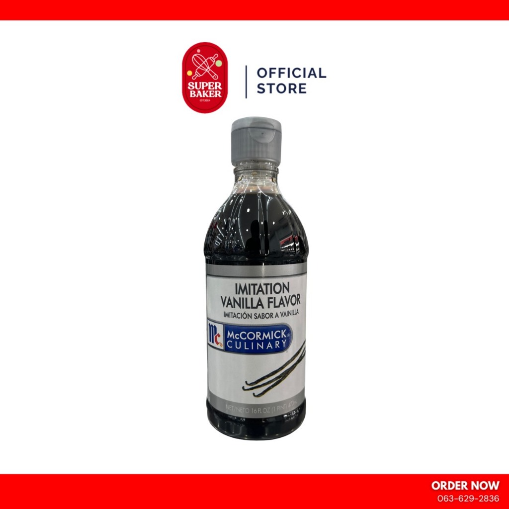 McCormick Imitation Vanilla Flavour กลิ่นวานิลลาเลียนธรรมชาติ 473ml.