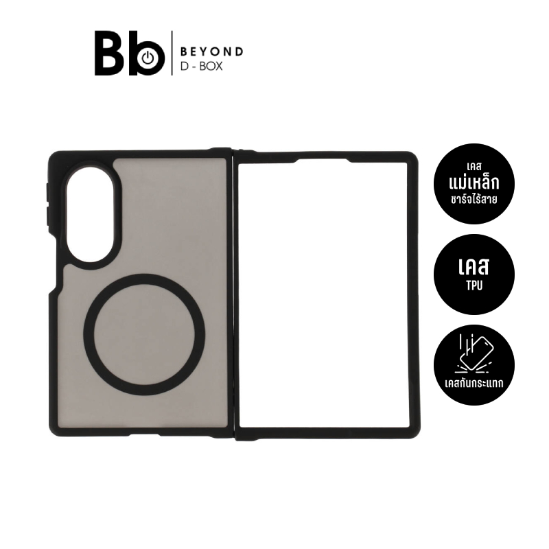 เคส FOX Samsung Galaxy Z Fold 8 Black Bumper with Magnetic by BB Beyond D-Box