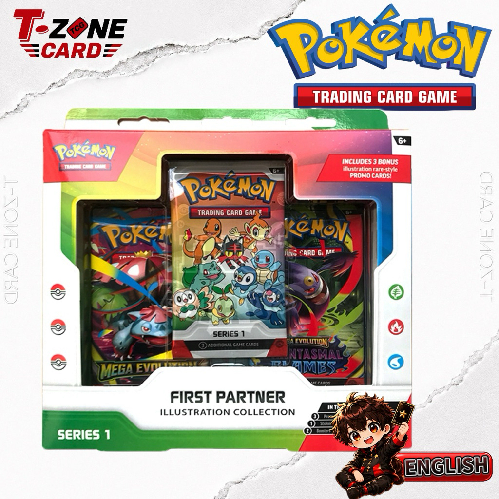 Pokémon TCG: First Partner Illustration Collection ของแท้ 100% พร้อมส่ง (ภาษาอังกฤษ)