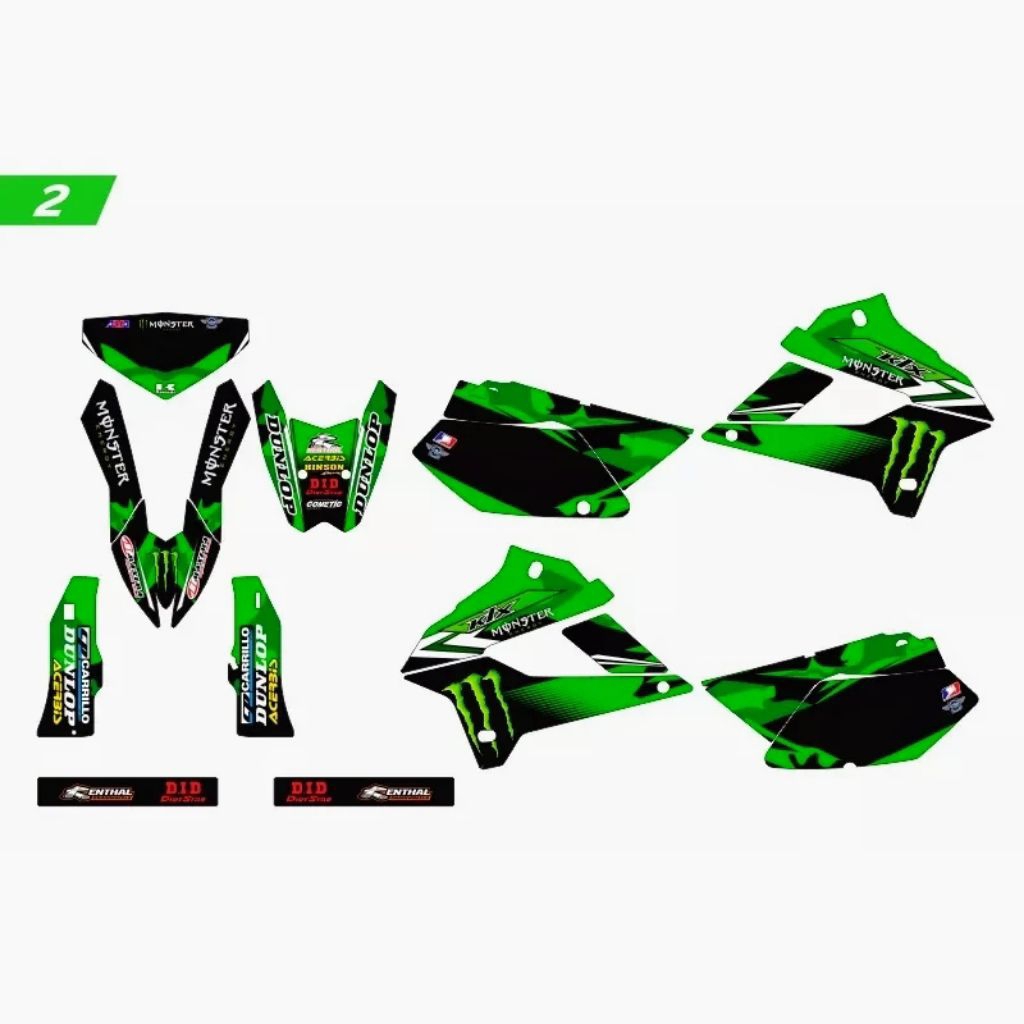 สติกเกอร์ KAWASAKI KLX250 DTX250 ชุดที่1