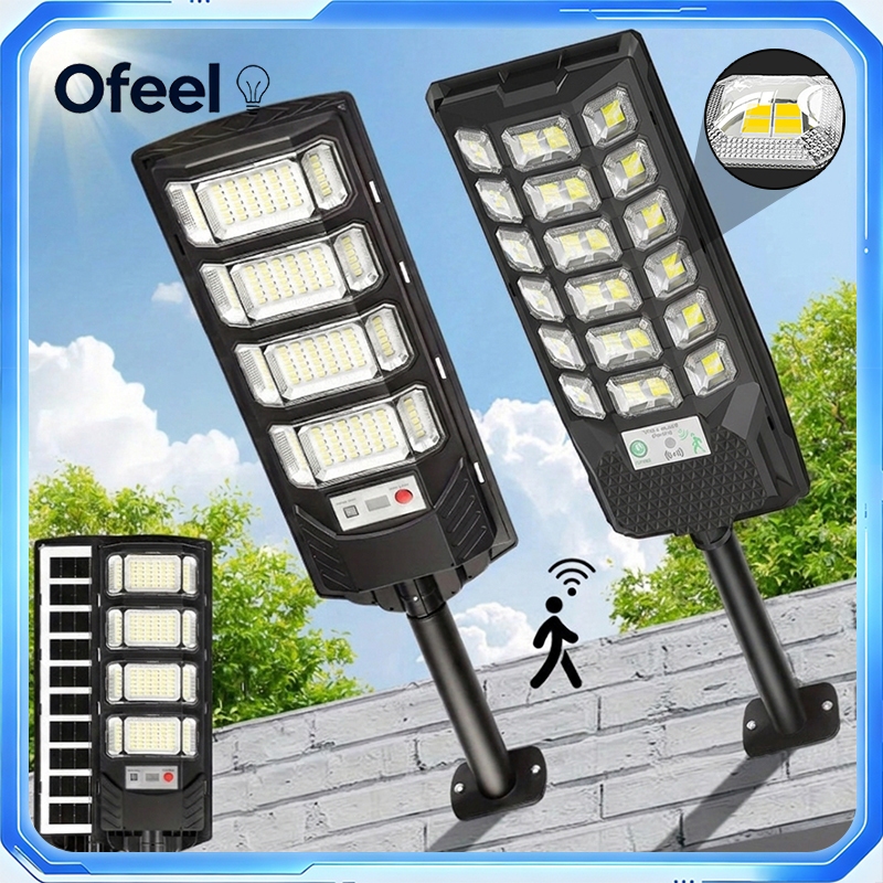 Ofeel 7000000W ไฟถนนพลังงานแสงอาทิตย์แบบบูรณาการ รับรู้การเคลื่อนไหว ไม่ต้องล่อสาย IP69 สำหรับฤดูฝน
