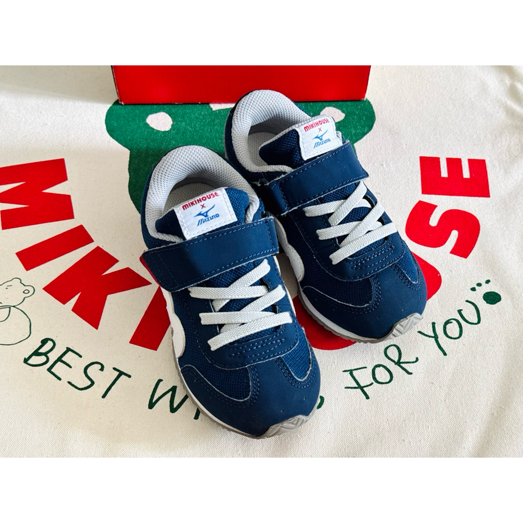 รองเท้า Miki house x Mizuno🇯🇵ของแท้ Sz.17cm มือสอง(ไม่มีกล่อง)พร้อมส่ง