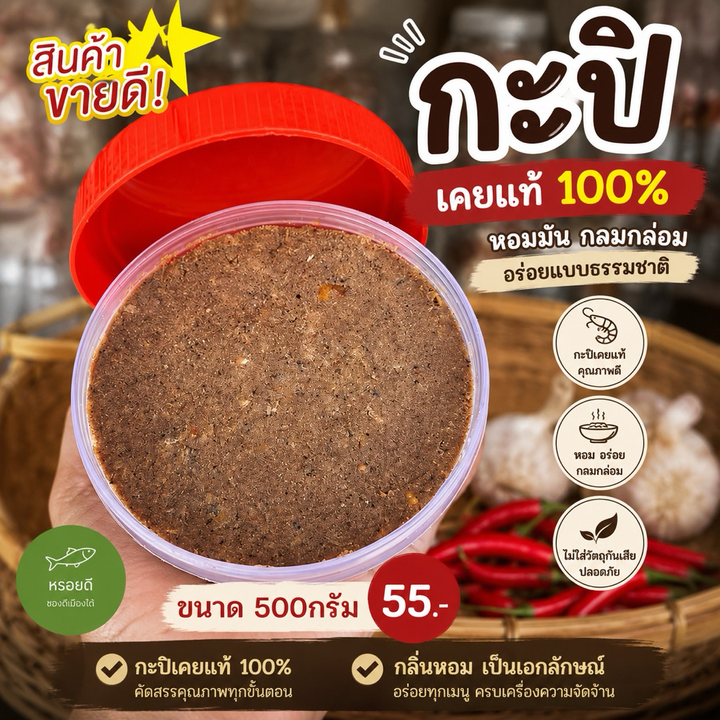 กะปิเคยแท้ 100% กะปิทำเอง อร่อย สะอาด