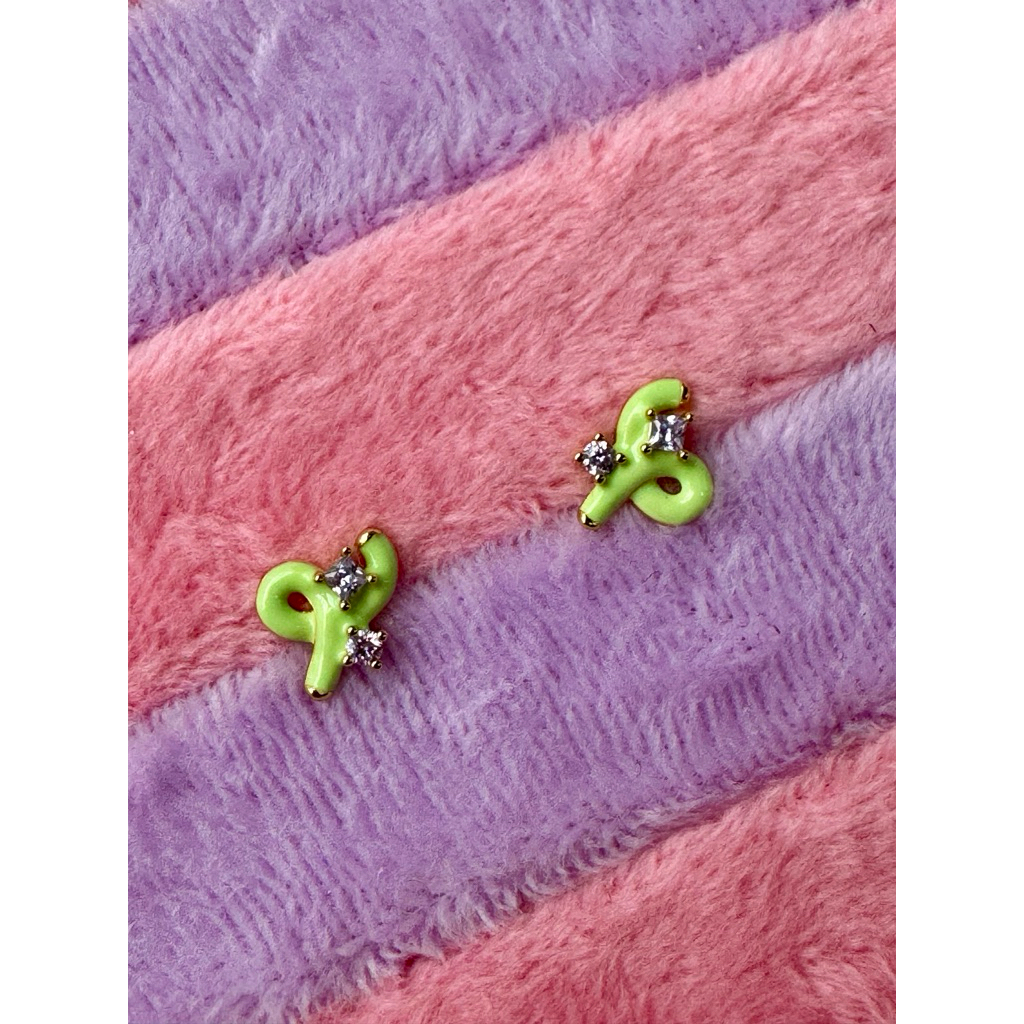 YVIS Starburst Enamel Hoop & YVIS Jellybean Enamel Stud