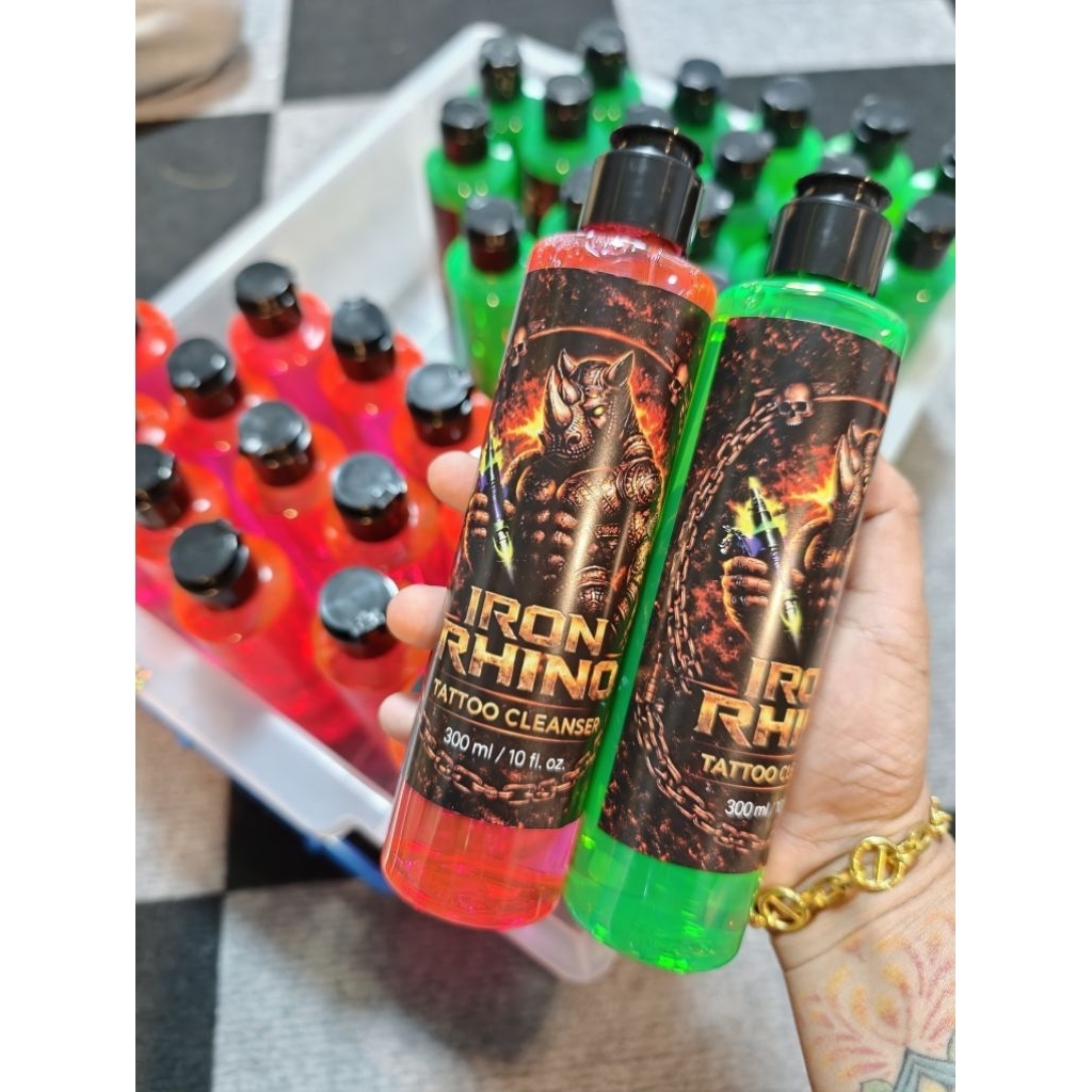 หัวเชื้อทำความสะอาดสักลายiron rhino