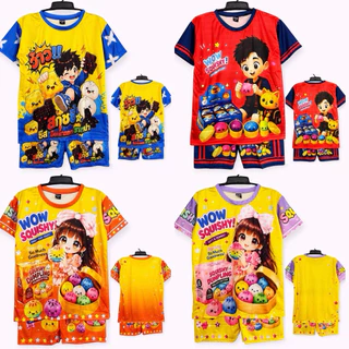 ชุดเด็กพิมพ์ลาย เซ็ท 2 ชิ้นเสื้อ+กางเกง ใส่ได้ทั้ง ดช/ดญ