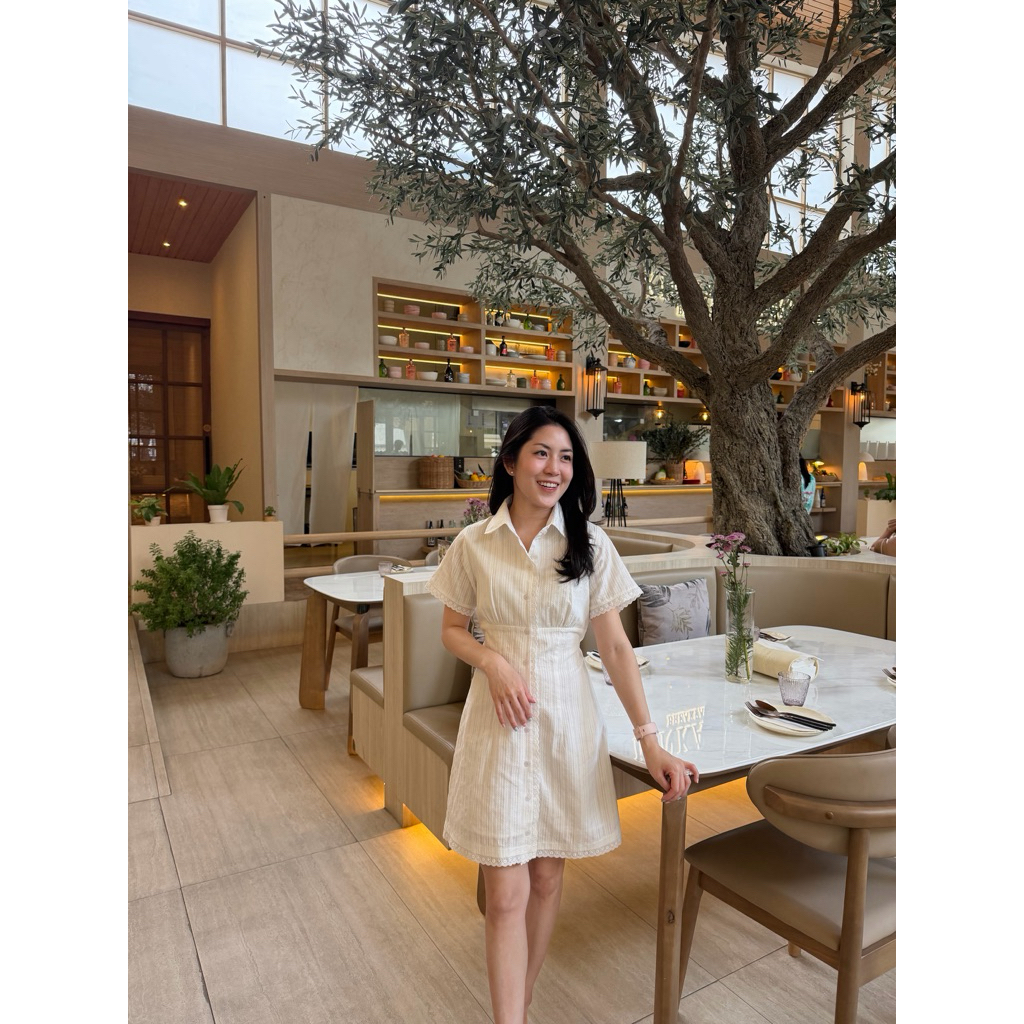 Ralin Carly dress เดรสผ้าลูกไม้สีขาว