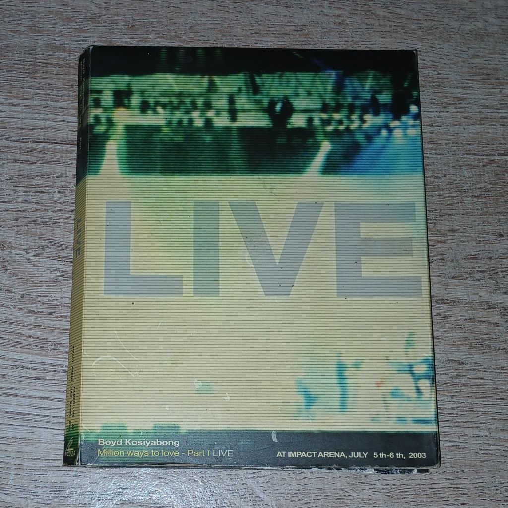 Bakery Music วีซีดี 3 VCD Album คอนเสิร์ต Boyd Kosiyabong Million Ways To Love - Part I Live Concert