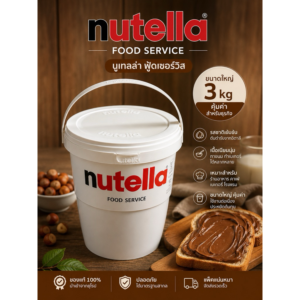 Nutella (นูเทลล่า) 3kg.