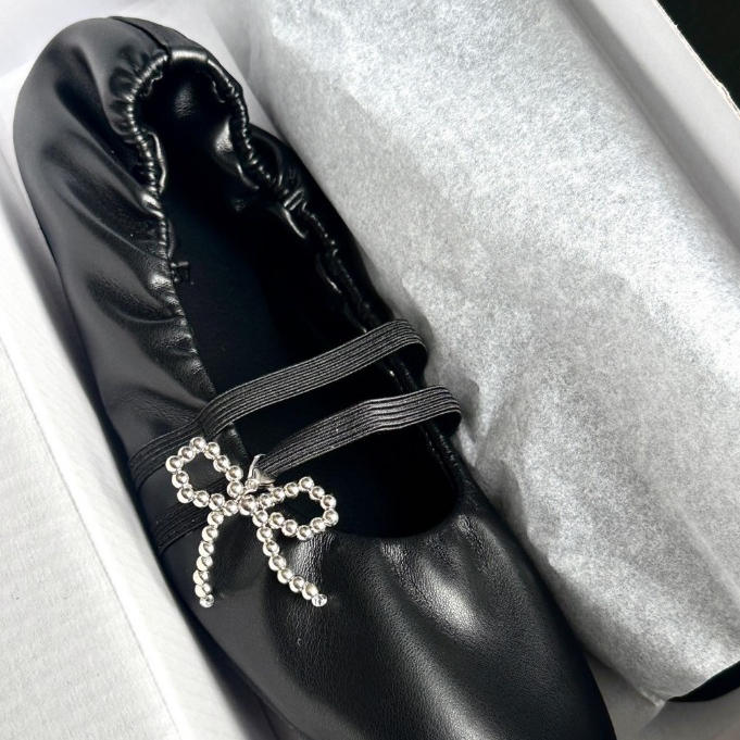 [แนะนำ +2 ไซส์]  Flynn - Ballet Flats Room Service Collection รองเท้าคัทชูสีดำ นุ่มฟู (รองเท้าแมรี่เ