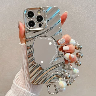 Case for IPhone 17 11 13 16 15 14 12 Pro Max X XR XS Max 7 8 Plus SE 17Air 17Pro พร้อมระลอกน้ำกระจก เคสโทรศัพท์มือถือ